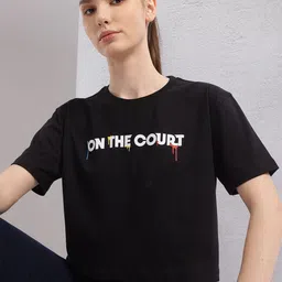 HRX by Hrithik Roshan Women Typography Printed T-shirt-image-56