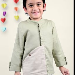 Little Llama Boys Premium Linen Casual Shirt-image-95