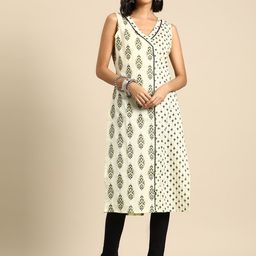 Sangria Floral Printed Kurta-image-74