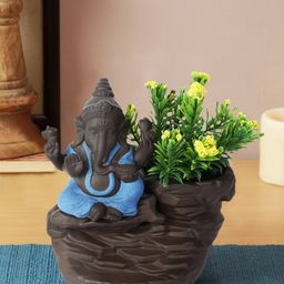 TAYHAA Brown & Blue The Face of Aura and Mysticism Statue Showpiece-image-37