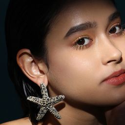 SOHI Gold-Plated The Starfish Drop Earrings-43