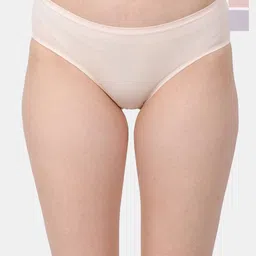 Amour Secret Pack Of 3 Mid-Rise Leak Proof Hipster Briefs P3312_Skn_Prl_Pch-image-35