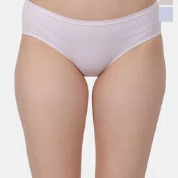 Amour Secret Pack Of 3 Mid-Rise Leak Proof Hipster Briefs P3312_Prl_Lblu_Gry-image-8