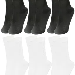 NESKA MODA Kids-Unisex Set Of 6 Above Ankle Cotton Socks-17