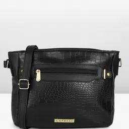 Caprese Animal Textured Structured Shoulder Bag-54