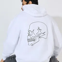 Styli Men Skull Back Print Heavy Oversized Hoodie-picture-6