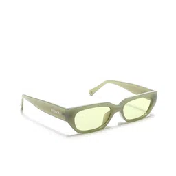 Eyejack Unisex Rectangle Sunglasses with UV Protected Lens 3563CL985-Olive-46
