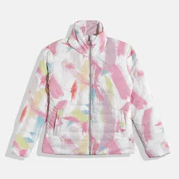 Monte Carlo Teen Girls Abstract Printed Padded Jacket-picture-41