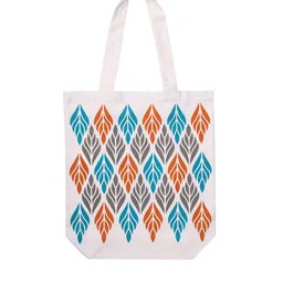 Doodle Prime Pattern Canvas Printed Shopper Tote Bag image 3