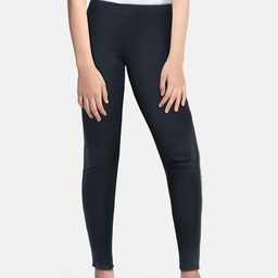 Allen Solly Junior Navy Blue Brand Logo Printed Leggings-picture-4
