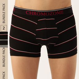 Chromozome Men Pack of 2 Ultra-Premium Striped Trunks 8902733643504-image-82