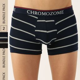 Chromozome Men Pack of 2 Ultra-Premium Striped Trunks 8902733643627-image-117