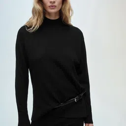 MANGO High-Neck Drop-Shoulder Sleeves Oversized Pullover-picture-51