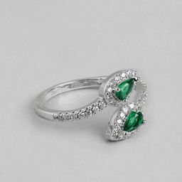 DressBerry Women Stone-Studded Adjustable Finger Ring-20