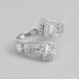 DressBerry Women Stone-Studded Adjustable Finger Ring-24
