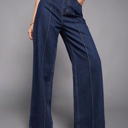 Miss Chase Women Wide Leg High-Rise Stretchable Jeans-picture-18