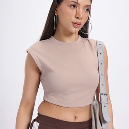 glitchez Sleek Perfection Waffle-Knit Crop Top-image-16