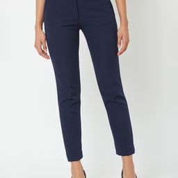 SALT ATTIRE Women Mid-Rise Slim Fit Wrinkle Free Trousers-image-74