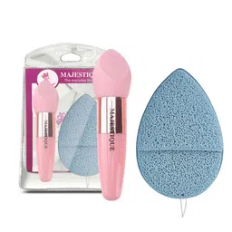 MAJESTIQUE Facial Cleaning Sponge with Cut Makeup Sponge-image-48