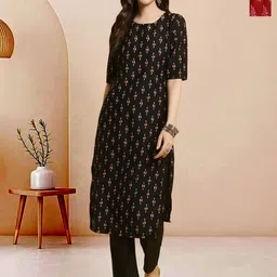 Moda Rapido Pack of 2 Printed Straight Kurta with Trousers-image-42