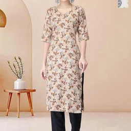 Moda Rapido Pack of 2 Printed Straight Kurta with Trousers-picture-46