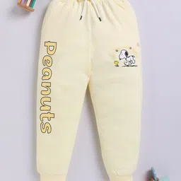 Happy Faces Girls Peanuts Printed Pure Cotton Joggers-picture-16