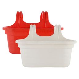 Kuber Industries Pack of 2 Solid Single Hook Planters-93