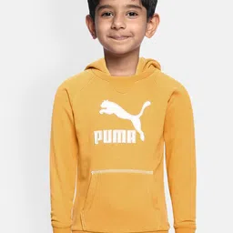 Puma Kids Regular Fit Brand Logo Printed Hooded Sweatshirt-picture-57