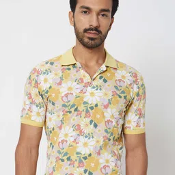 Mufti Striped Polo Collar Short Sleeves Slim Fit T-shirt-image-26