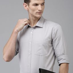 Park Avenue Pure Cotton Slim Fit Opaque Formal Shirt-image-6