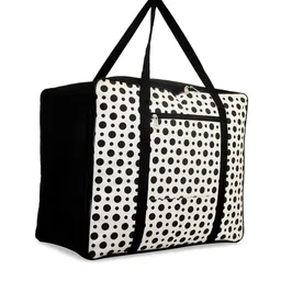 Kuber Industries White & Black Printed Moisture Proof Storage Bag image 4