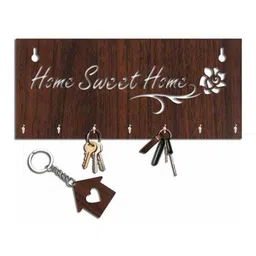 Arpita Crafts Home Sweet Home Wooden Key Holder-image-25