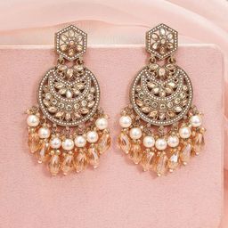 Rubans Crescent Shaped Chandbalis Earrings image 3