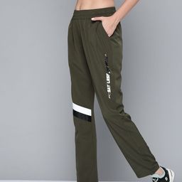 Slazenger Women Olive Green Typography Printed Ultra-Dry Running Track Pants-picture-30