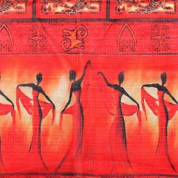 Dupatta Bazaar Orange & Red Printed Dupatta image 2