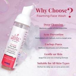 Alite Set Of 2 Skin Essence Deep Cleansing Foaming Face Wash For Active Acne -60 ml Each image 2