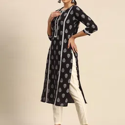 anayna Ethnic Motifs Printed Block Print Kurta image 3