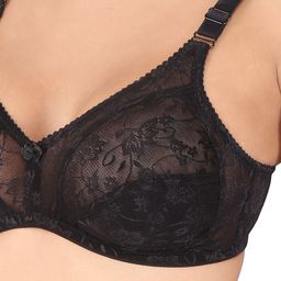 Bralux Black Lace Medium-Coverage Bra image 3
