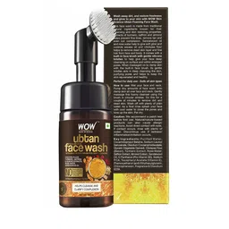 WOW SKIN SCIENCE Set of 2 Ubtan Foaming Face Wash with Built-In Brush for Deep Cleansing image 4