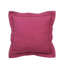 SWAYAM Magenta Set of 5 Solid Square Cushion Covers image 2