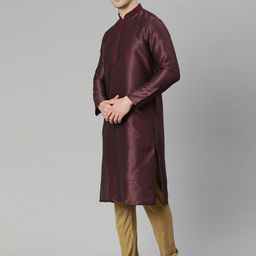 Manthan Men Solid Straight Kurta image 2