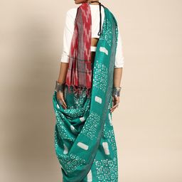 Taavi Batik Zari Pure Cotton Bhagalpuri Saree-52