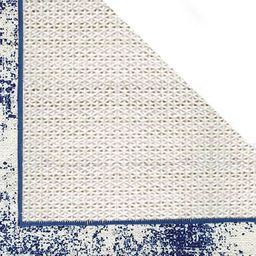 Status Blue & White Printed Rectangular Super Vintage Persian Floor Runner image 2