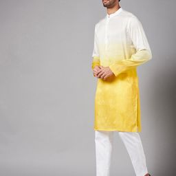 HILO DESIGN Ombre Regular Kurta With Trousers image 3
