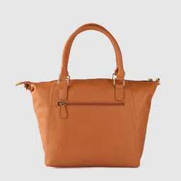 Caprese Tan Brown Solid Handheld Bag image 3