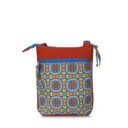 Anekaant Geometric Printed Structured Sling Bag image 5