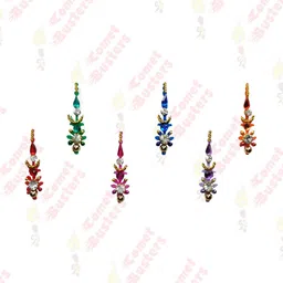 Comet Busters 6 Pcs Multi-Coloured Reusable Bindi image 3