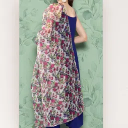 InWeave Kurta With Palazzos & With Dupatta image 5