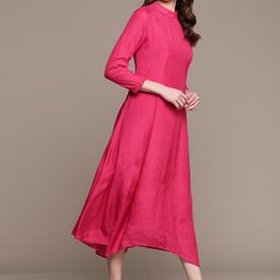 Ritu Kumar A-Line Midi Dress wth Macrame Top image 4