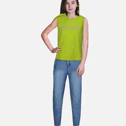 Gini and Jony Graphic Printed Sleeveless Bow Detail Cotton Top-picture-25